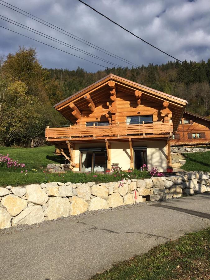 Chalet Anzac Chalet 5 Etoiles En Rondins Tout Neuf Unique Dans Les Aravis Les Villards-sur-Thones Exterior photo