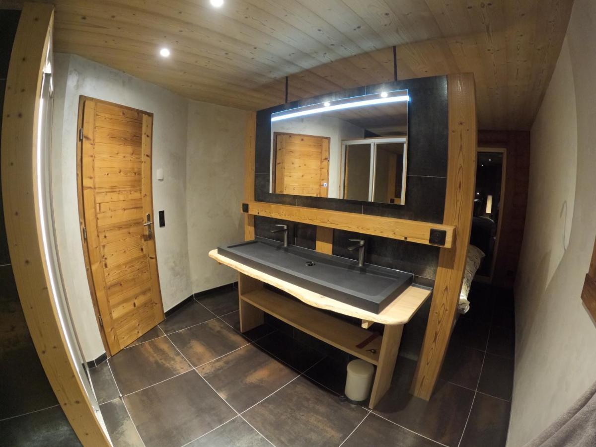 Chalet Anzac Chalet 5 Etoiles En Rondins Tout Neuf Unique Dans Les Aravis Les Villards-sur-Thones Exterior photo